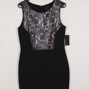 Enfocus Studio Women's 12 Floral Black Dress NWT